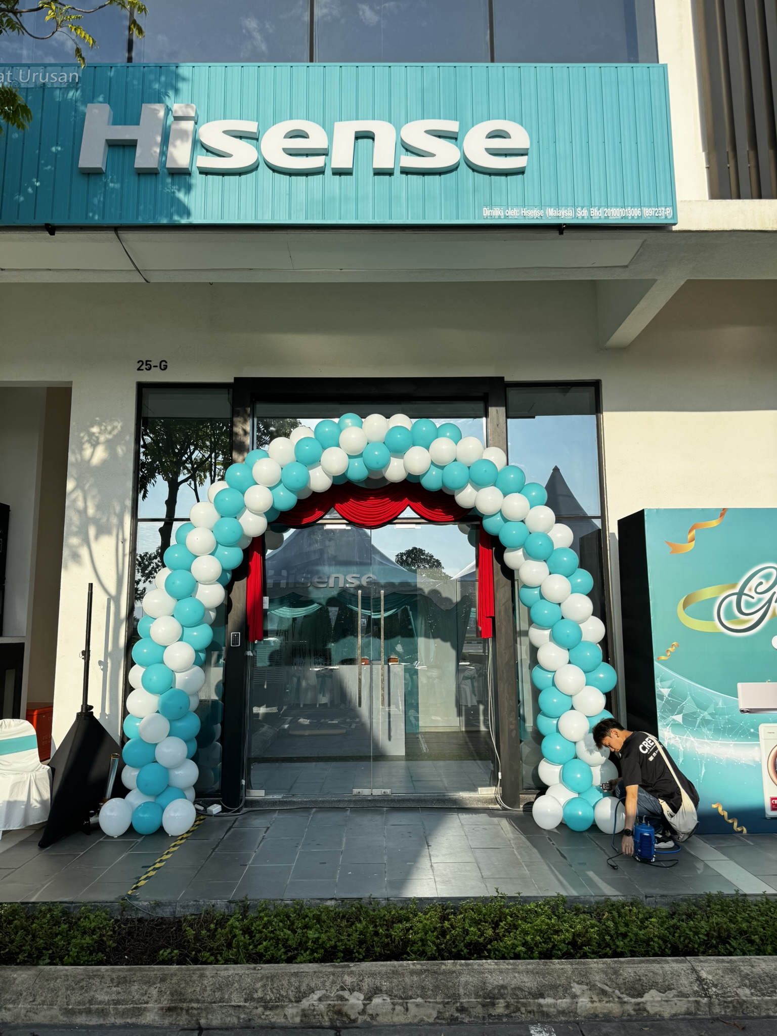 Balloon arch entrance Penang event