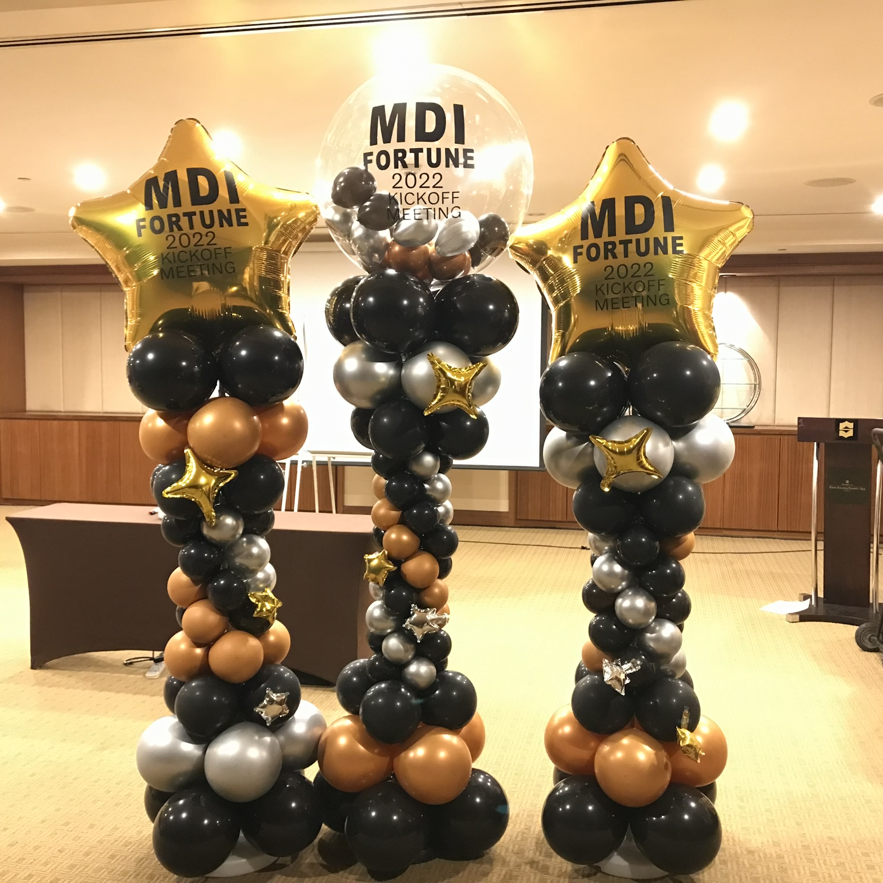 Balloon column for corporate event Penang